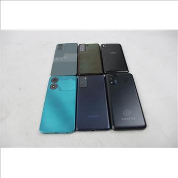 Cell Phone Lot, 6 Pieces, Sold For Parts