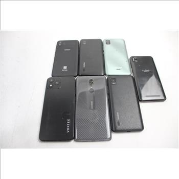 Cell Phone Lot, 7 Pieces, Sold For Parts
