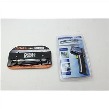 Cen Tech Infrared Thermometer, Beta Ball Head Hex Key Wrench: 2 Items