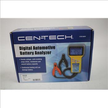 CenTech Digital Automotive Battery Analyzer, Battery Charger, 2 Pieces