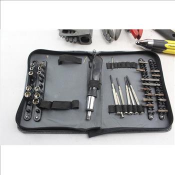 Cen-tech Digital Multimeter, Commercial Electric Battery Tester, Milwaukee Universal Charger, Husky Metric Hex Keys, Hand Tools,