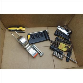 Cen-tech Digital Multimeter, Commercial Electric Battery Tester, Milwaukee Universal Charger, Husky Metric Hex Keys, Hand Tools,