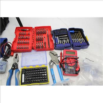 Cen-Tech Digital Multimeter, Tempo Inductive Amplifier, Milwaukee Drill Bit Set, And More; 5+ Items