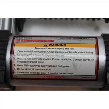 Central Pneumatic 12v Air Compressor
