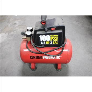 Central Pneumatic 3 Gal Air Compressor