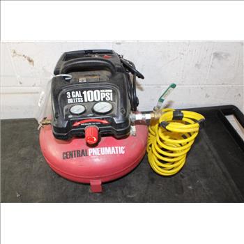 Central Pneumatic 3 Gal Oilless Compressor