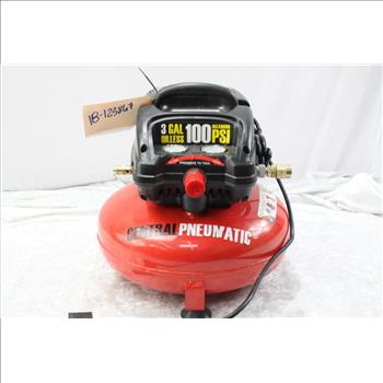 Central Pneumatic 3 Gallon 100 Psi Air Compressor