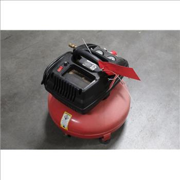 Central Pneumatic 3 Gallon 1/3 HP 100 PSI Oil-Free Pancake Air Compressor
