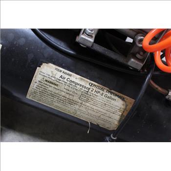 Central Pneumatic 8 Gallon Rolling Air Compressor
