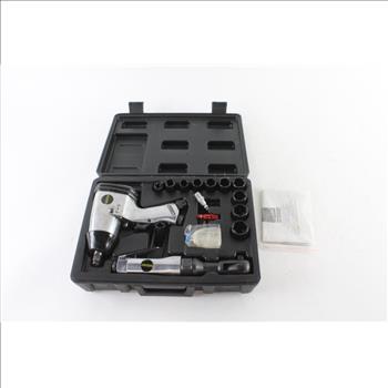 Central Pneumatic Air Impact Wrench And Ratchet Set