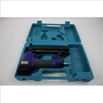 Central Pneumatic Brad Nailer & Stapler, Kobalt Reciprocating Saw, Brushless Impact Driver, & Single Port Charger 4 Pieces