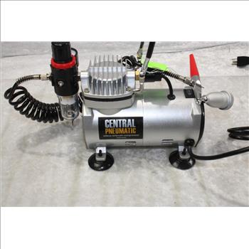 Central Pneumatic Oilless Airbrush Compressor