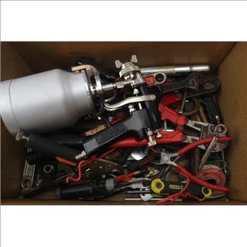 Central Pneumatic Paint Spray Gun, Pliers, Bolt Cutters, & More; 10+ Pieces