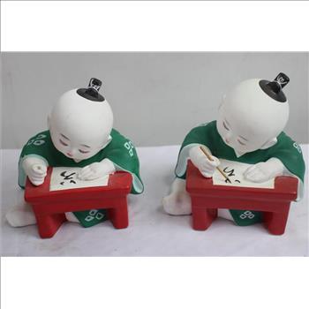 Ceramic Japanese Statues, Damaged/Need To Be Repaired, 3 Pieces