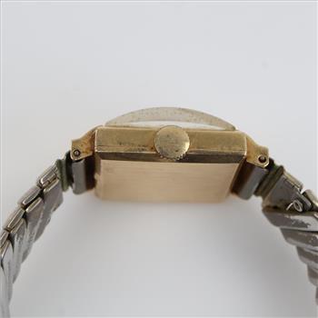 Chalet 14kt Gold Vintage Rectangle Watch