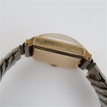 Chalet 14kt Gold Vintage Rectangle Watch