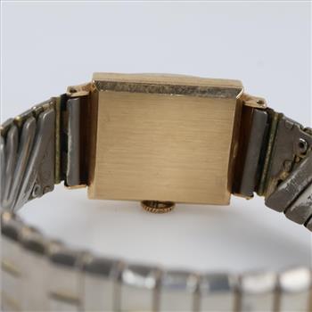 Chalet 14kt Gold Vintage Rectangle Watch