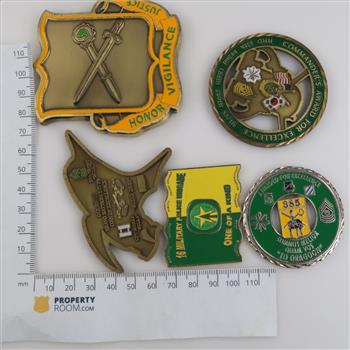 Challenge Coins And Tokens, 5 Pieces