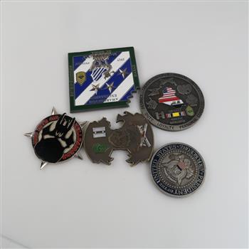 Challenge Coins And Tokens, 5 Pieces