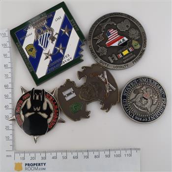 Challenge Coins And Tokens, 5 Pieces