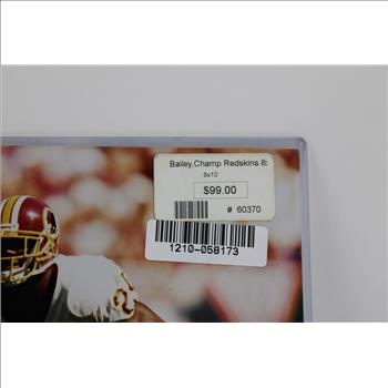 Champ Bailey 8x10 Autographed Photo With Certificate Of Authenticity