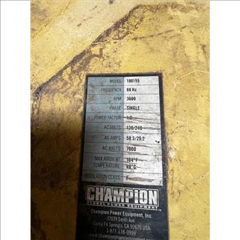 Champion Dual Fuel Gas Or Propane Generator