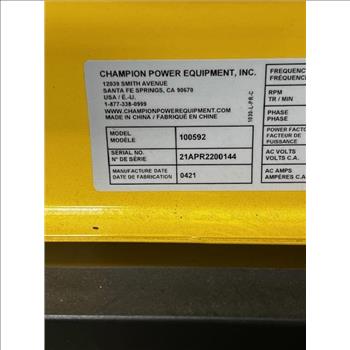 Champion Model 100592 Gas Powered Generator