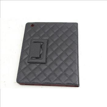 Chanel Quilted Leather Ipad Tablet Case Cover