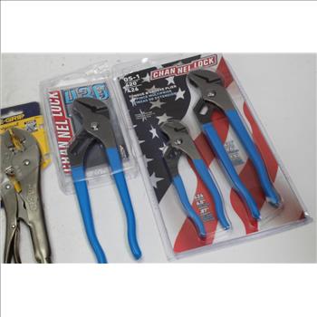 Channel Lock And Vise Grip Pliers: 5 Packs