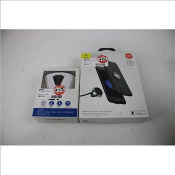 Chargers, Phone Grips, Bluetooth Headset, And More, 7 Pieces