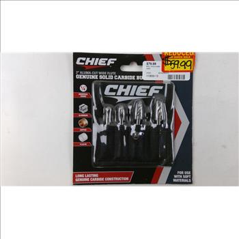 Cheif 2" Alumacut Wide Flute Burr Set