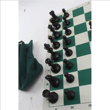 Chess Set With Rubber Chess Board
