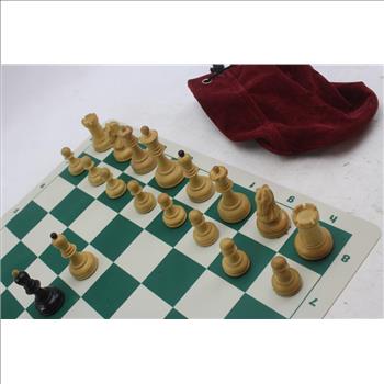 Chess Set With Rubber Chess Board