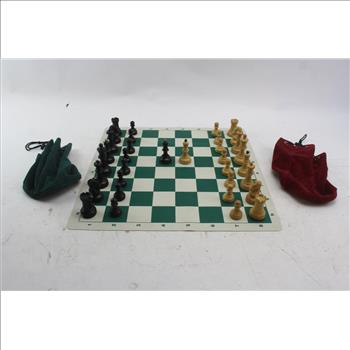 Chess Set With Rubber Chess Board
