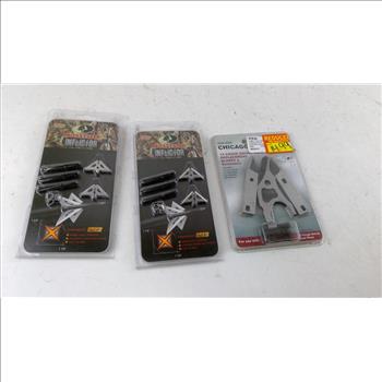 Chicago Electric Swivel Head Shear Blades And More 3 Pieces