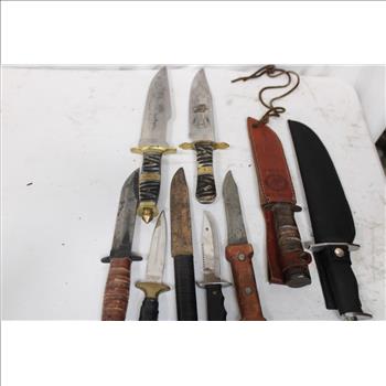 Chipaway Cutlery KA-BAR And Other Knives 9 Pieces