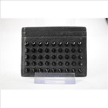 Christian Louboutin Kios Leather Card Holder - Doublechecked By Entrupy