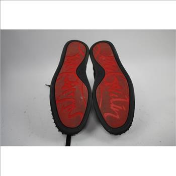 Christian Louboutin Men's 10.5 Lou Spikes High Top Sneakers - Double Checked By Entrupy