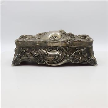 Christine's Rose Decorative Metal Chest Filled With Pesos