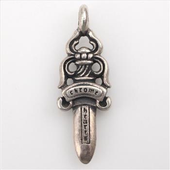 Chrome Hearts Sterling Silver Dagger Pendant