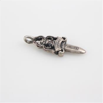 Chrome Hearts Sterling Silver Dagger Pendant