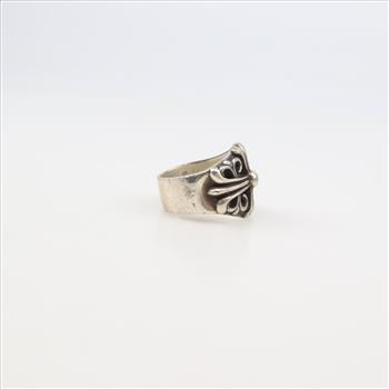 Chrome Hearts Sterling Silver Maltese Cross Ring