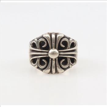 Chrome Hearts Sterling Silver Maltese Cross Ring