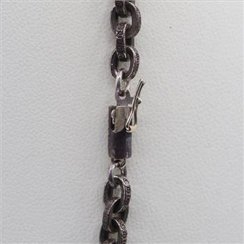 Chrome Hearts Sterling Silver Paper Chain Necklace