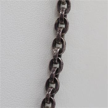 Chrome Hearts Sterling Silver Paper Chain Necklace