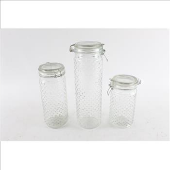 Circleware Kitchen Trendy 3 Piece Canister Set