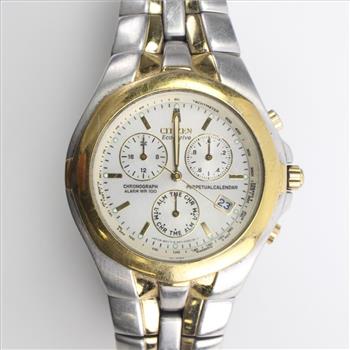 Citizen Eco Drive Alarm Chronograph Calendar Watch