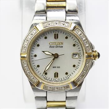 Citizen Eco Drive Diamond And Mother Of Pearl Watch