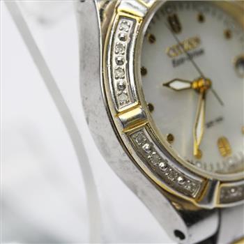 Citizen Eco Drive Diamond And Mother Of Pearl Watch