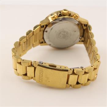 Citizen Eco Drive Gold Tone Chronograph Watch